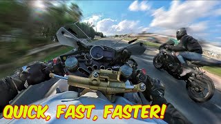 10 Crazy Minutes of PURE ADRENALINE RUSH! ❱ SUZUKI GSX-R STREET RACING