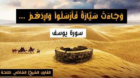 وجاءت سيارة فأرسلوا واردهم... | سورة يوسف - إبداع القارئ الشيخ الشاذلي طلحة