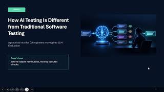 Why AI Testing Is Different from Traditional Software Testing