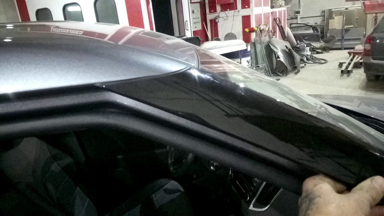 Срезка лобового стекла creta - YouTube