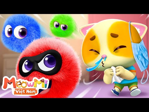 Cuộc thi quét dọn bụi bẩn | Mèo con và robot quét dọn | MeowMi Gia đình những chú mèo