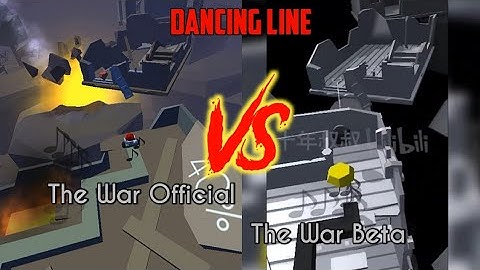 Dancing Line - The War Official vs Beta Version