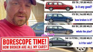How broken are all my cars? It's BORESCOPE TIME. Did a valve hit a piston?