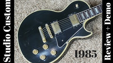1985 Road Worn Gibson Les Paul Studio Custom Black Review + Demo