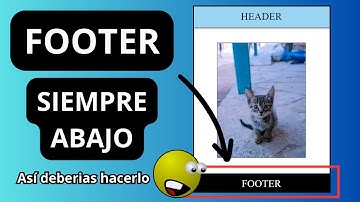 Como poner footer siempre abajo con CSS