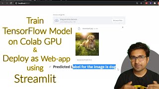 How to train test and deploy Tensorlfow model on google colab using streamlit screenshot 2