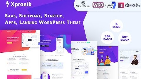 Xprosik - Saas Software App Startup Landing WordPress Elementor Theme
