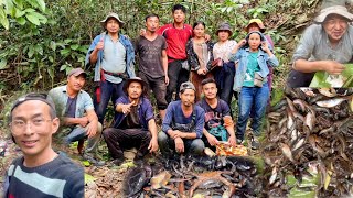 #fishing And Collecting Wild Vegetables With EBC Youth  | Nagaland Countryside | @achenvlogs