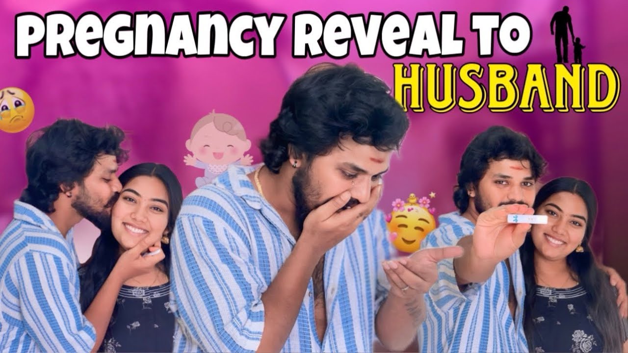 🤰Pregnancy Reveal to Husband🥹🫂ரொம்ப Shock ஆயிட்டாரு😍😂#aswincharu #trending #pregnancy #youtube