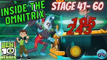 BEN 10 HEROES - INSIDE THE OMNITRIX Stage 41 - 60 - Part 3 - Android Gameplay -CARTOON NETWORK GAMES