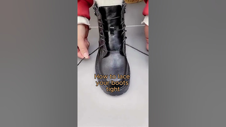 How to Tie Boots for a Perfect Fit #boots #lacing #footcomfort #lace #blackboots