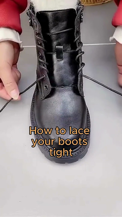 How to Tie Boots for a Perfect Fit #boots #lacing #footcomfort #lace #blackboots