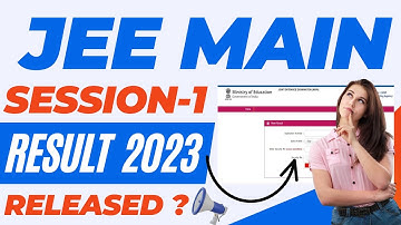 jee main session 1 result 2023 | how to check jee main result 2023
