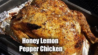 Honey roasted lemon pepper chicken! hey guys today i'll be showing you
how to make with a whole chicken. i know the holidays ...