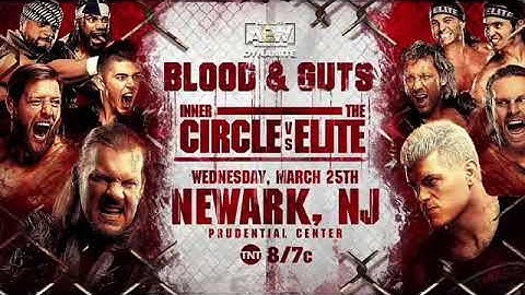 Blood and Guts Match 3/25 announced the Inner Circle vs the Elite