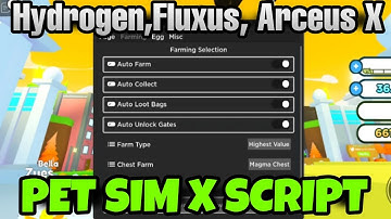 Arceus x v3,Hydrogen Executor & Fluxus Mobile Pet Simulator X Script
