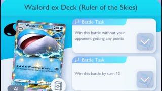 Pokémon TCG Pocket - Wailord ex Deck (Ruler of the Skies) | Flawless Victory Mission