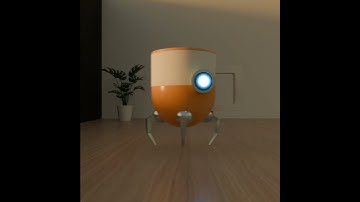 Robot Coffee Mug - 3D Animation in Blender #blendercourse #blender