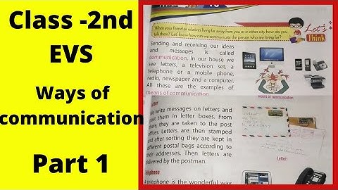 class 2 Evs chapter ways of communication/ class 2 evs worksheet/ Evs worksheet for class 2/ Evs