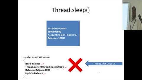 Java #26 - Synchronized , Sleep, Synchronized block and Static Synchronized