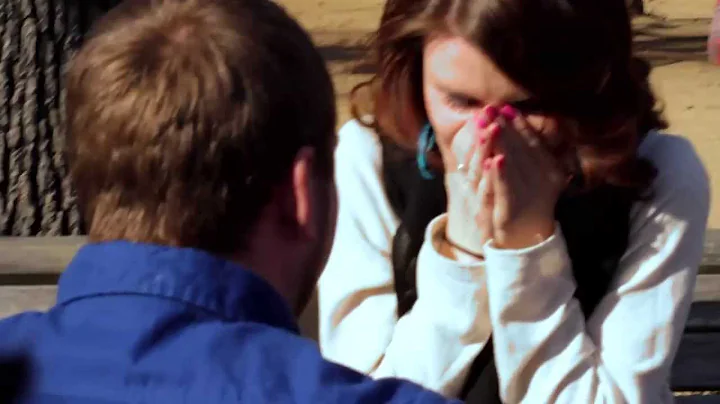 Kristina and Alex's flash mob proposal in San Fran...