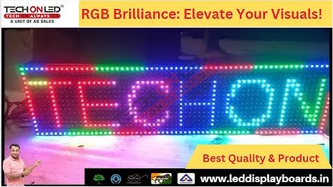 Dynamic RGB LED Display Board #trending #rgbcolors #techonled #advertising #digitaldisplay