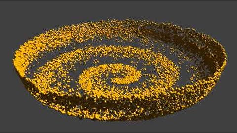 Blender Animation Sample: Particles Vortex