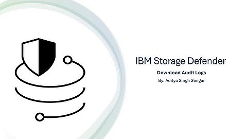 IBM Storage Defender: Download Audit Logs