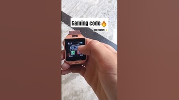 Best feature in dz09 smartwatch (new feature) Gaming code (*#66*#) @techzilla1290