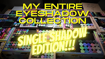 MY ENTIRE SINGLE EYESHADOW COLLECTION!!! | Plus Giveaway results!!!