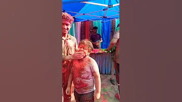 Sumedh Mudgalkar Holi Playing Vlog 😍🎀 Radha Krishna #shorts