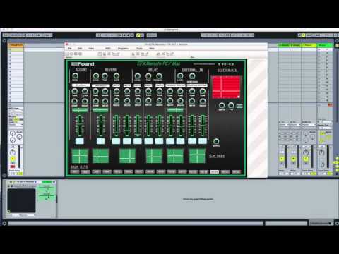 Roland TR 8 and VST Midi Editor / Controller "TR-8 EFX.Remote" with Ableton Live