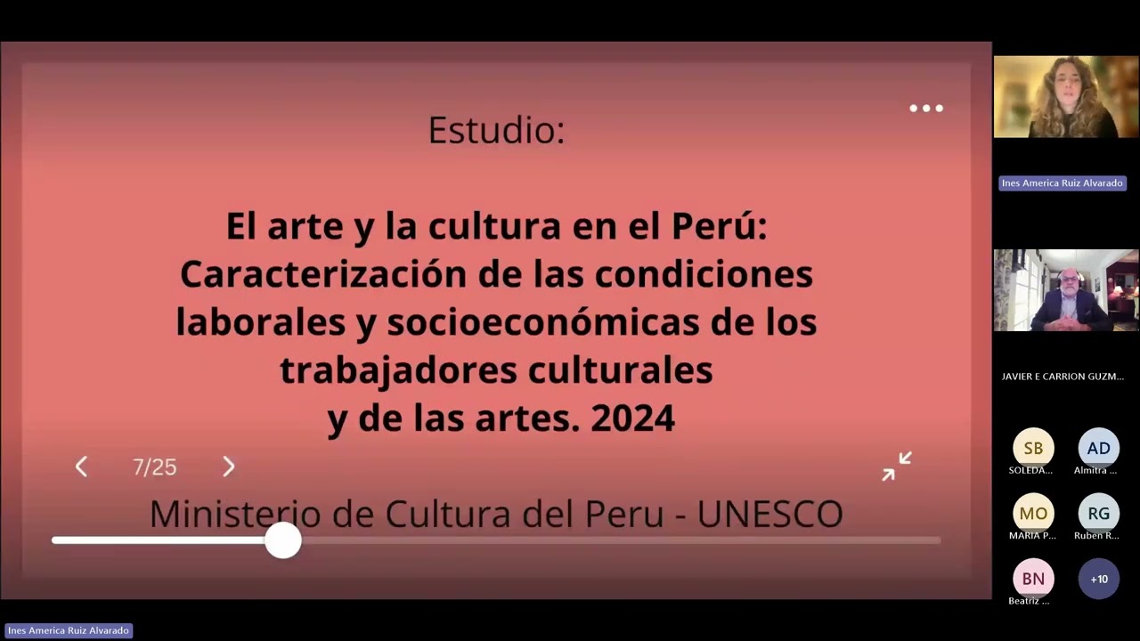 Cátedras UNESCO 2026 - Género y políticas culturales en Perú presentado por la Dra. Inés Ruiz
