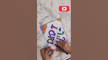 easy border design:: lettering art #pari#name#border #calligraphy #project #shorts