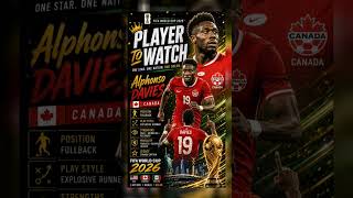 PLAYER TO WATCH: Alphonso Davies 🇨🇦⚡| Canada’s Speed Demon! #fifa #worldcup2026 #football  #worldcup