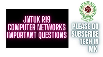 jntuk r19 computer networks important questions || jntuk r19 computer networks