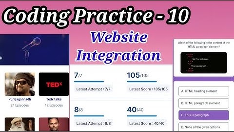 Coding Practice -10 | Website Integration | CCBP | NXTWAVE......!