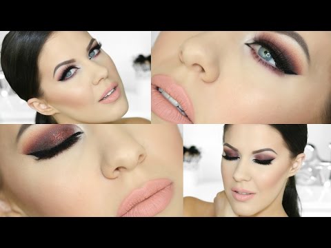 BURGANDY SMOKEY EYE | VALENTINES DAY MAKEUP LOOK | NIKKIA JOY
