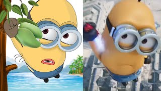Minions - The Minions Save The World - meme drawing | minions funny cartoon drawing 😂