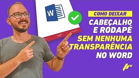 Como não deixar o cabeçalho opaco?