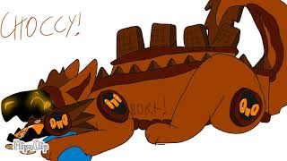 Choccy as a Protogen Cake!