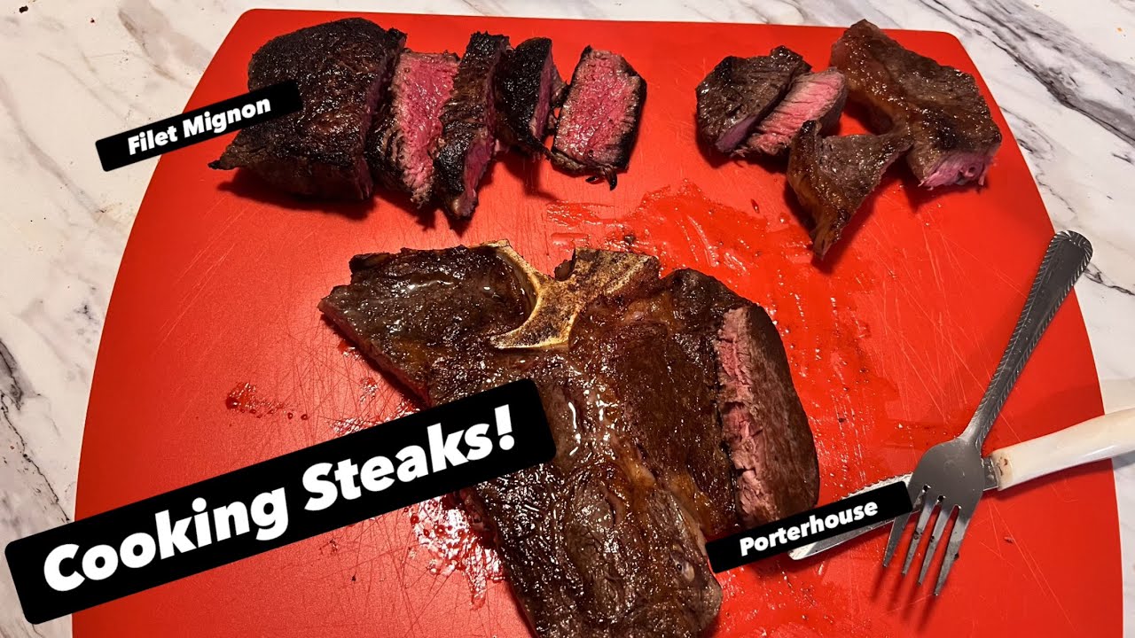 Cookin’ Steaks | Reverse Sear Porterhouse w/ Meater+ | Sear Filet Mignon | Mistakes Happen
