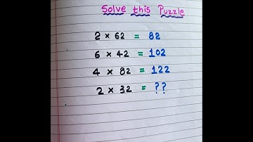 Maths puzzle #maths#mathswise #logicpuzzle #mathspuzzle #puzzle #viral#mcq#braintest#reasoning #ias