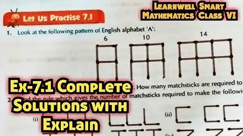 Learnwell smart Maths Class 6 Unit 7 Ex 7.1 Solutions | Class 6 learnwell maths Ex 7.1 Solutions Pdf