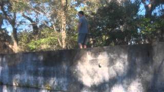 Double Front Flip on Grass (1st attempt)