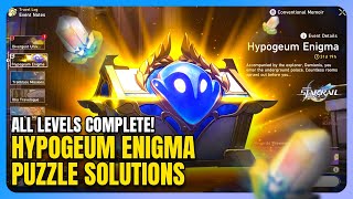 COMPLETE ALL LEVELS Hypogeum Enigma Honkai Star Rail