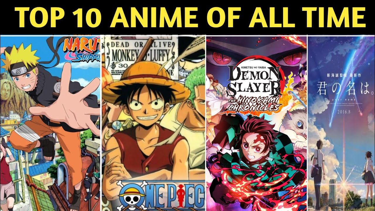 Top 10 Anime Movies & Shows || Greatest of all time anime|| movie gyan ...
