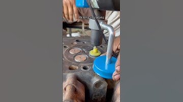 How head seat Valve lapping #shortsfeed #mechanical #automobile #short