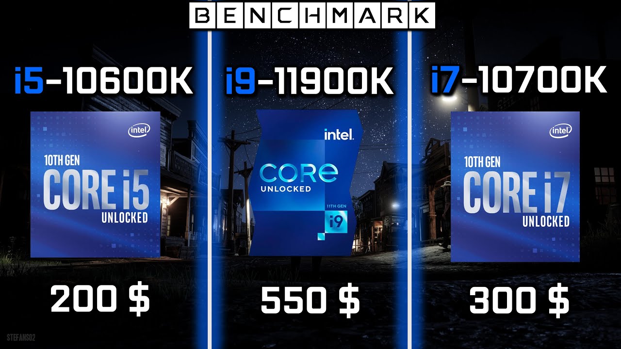 Intel i5-10600k vs i9-11900K vs i7-10700K // Test in 7 Games // RTX 3090
