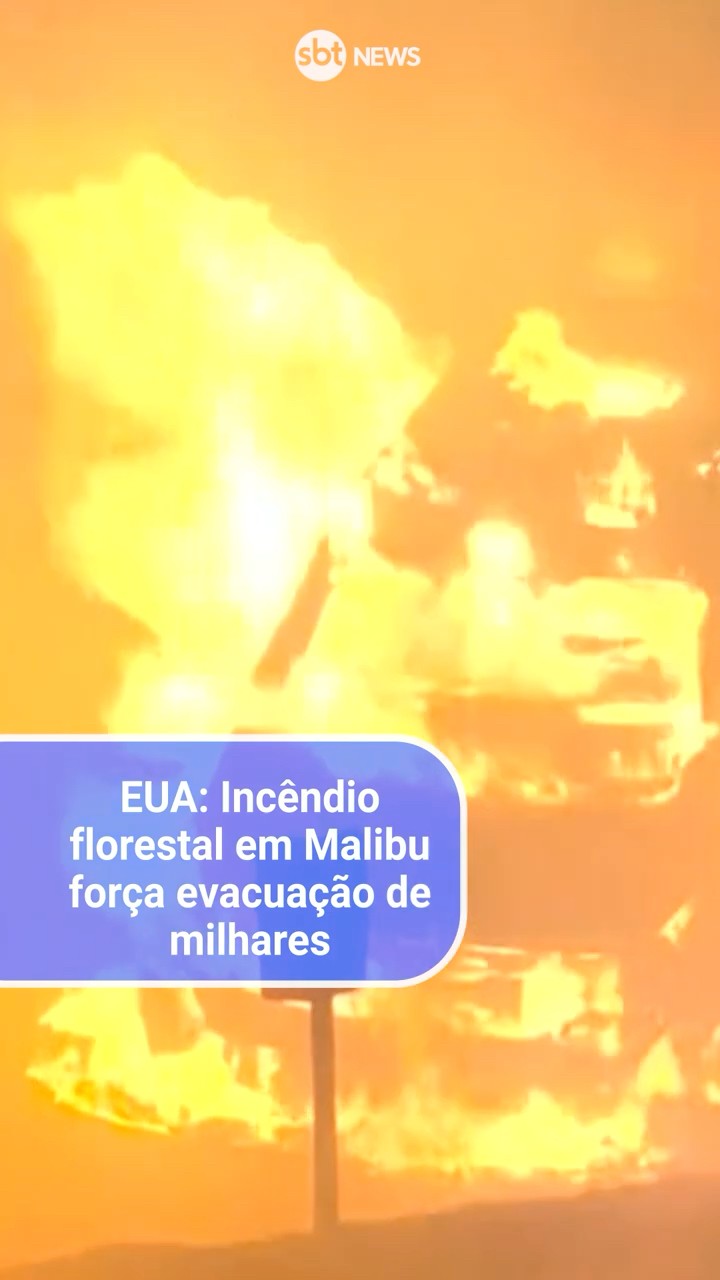 EUA: Incêndio florestal em Malibu força evacuação de milhares
